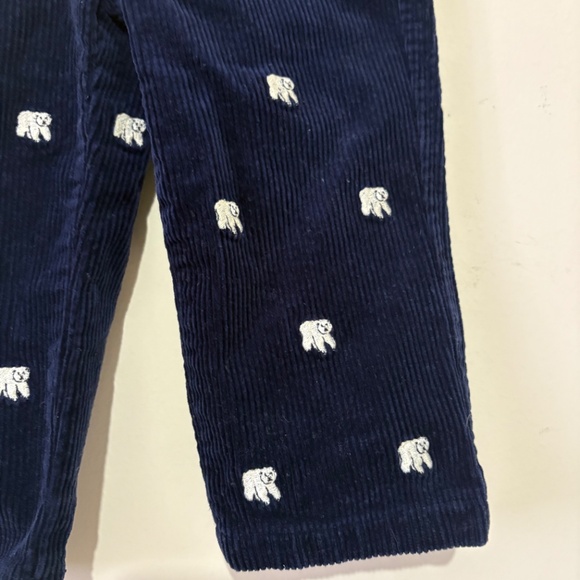 Ralph Lauren Corduroy Baby Trousers with Polar Bears - Picture 2 of 4